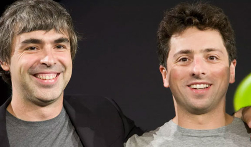 Larry Page and Sergey Brin (Google)